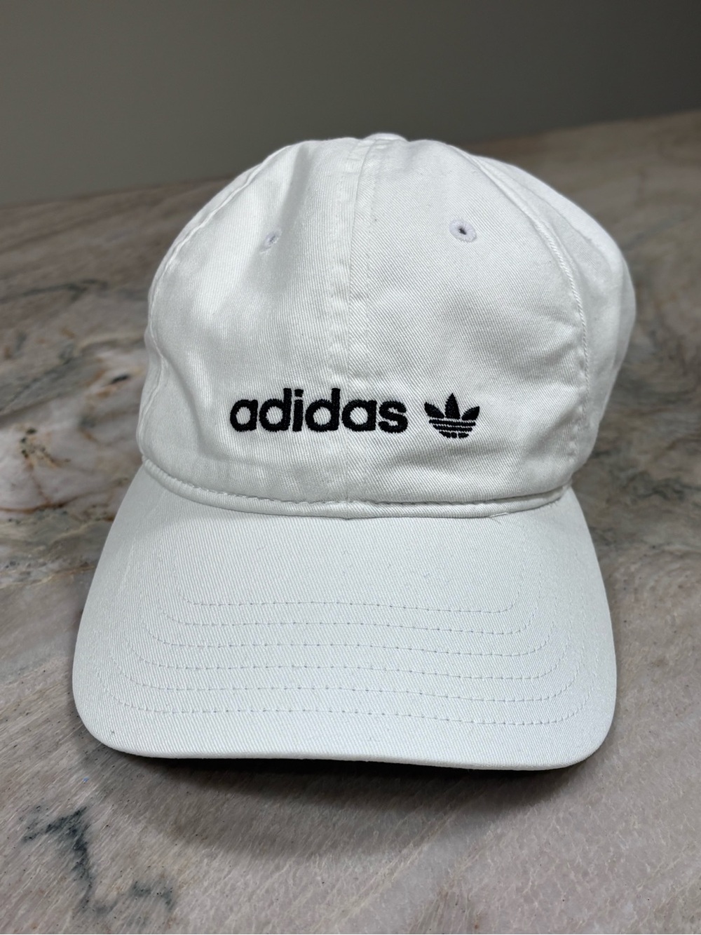2 adidas Black and White hats